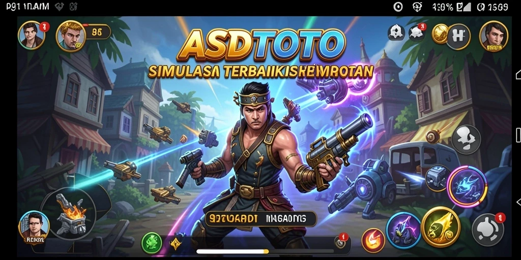 Screenshot utama ASDTOTO menampilkan gameplay Simulation yang mendebarkan.