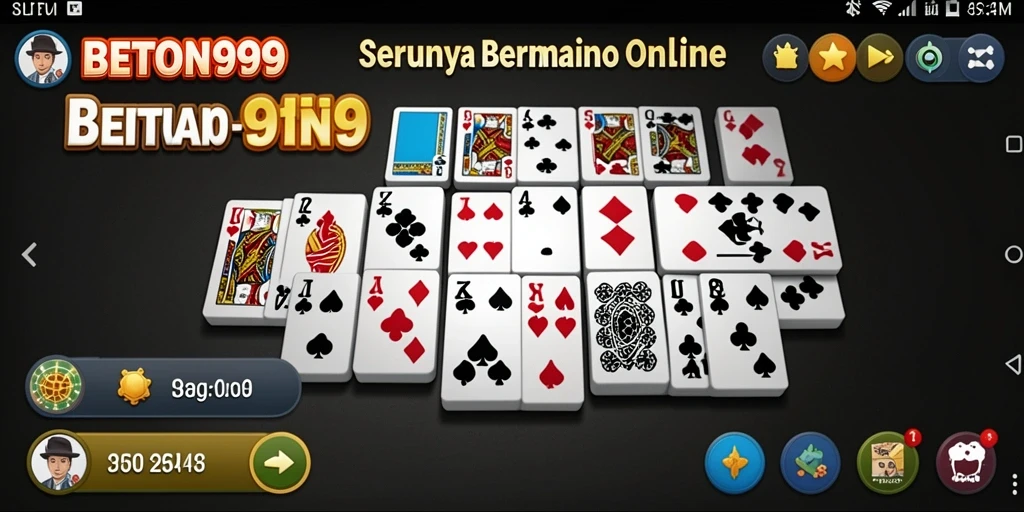 Tampilan gameplay seru dalam aplikasi BETON999 yang menarik.