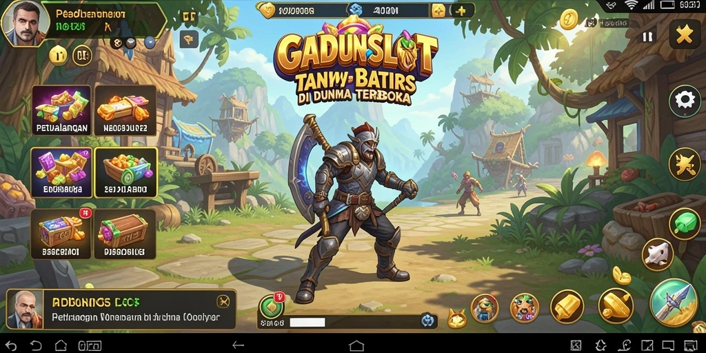 Screenshot gameplay GADUNSLOT dalam dunia terbuka yang menakjubkan.