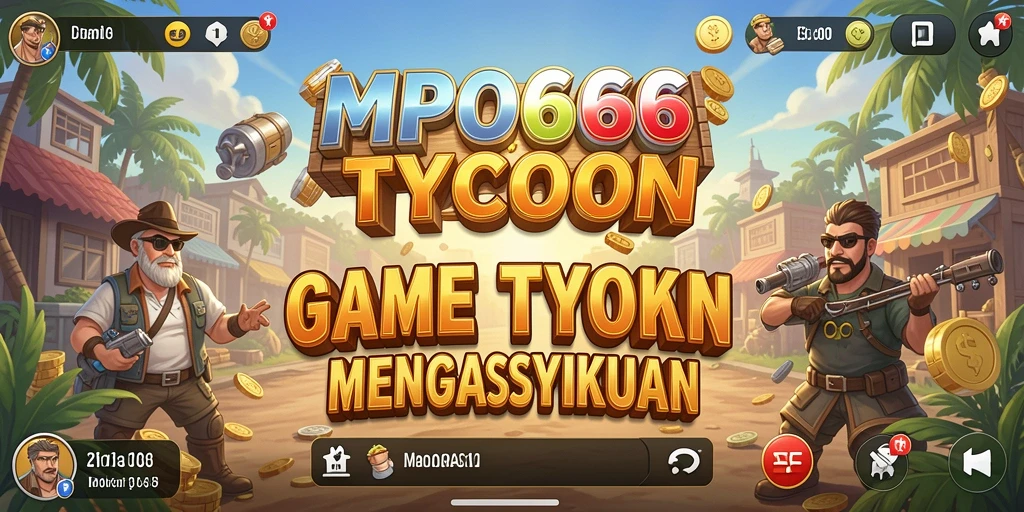 Screenshot MPO666 menampilkan pemain yang sedang mengelola bisnis Tycoon.