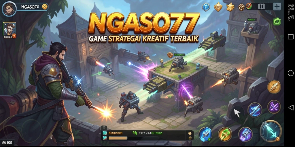 Tampilan gameplay strategis dalam NGASO77 yang seru dan menantang.