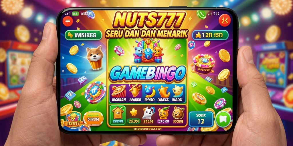 Tampilan gameplay NUTS777 yang menarik dan seru saat bermain Bingo.