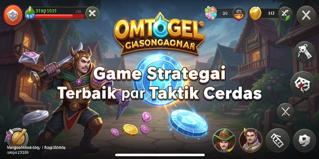 Screenshot gameplay OMTOGEL menunjukkan pertarungan strategis yang intens.