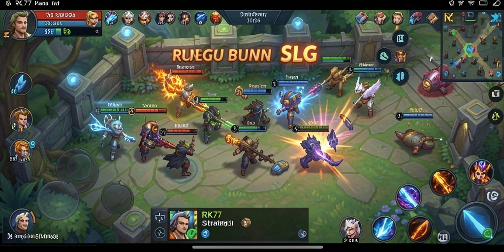 Tampilan gameplay RK77 yang mendebarkan dan strategis.